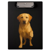 Black 4 Luxe Clipboard, Tender Labrador クリップボード (正面)