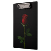 Black 4 Luxe Clipboard, Velvet Red Rose クリップボード (左)