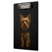 Black 4 Luxe Clipboard, Yorkshire Terrier クリップボード (左)