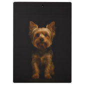 Black 4 Luxe Clipboard, Yorkshire Terrier クリップボード (裏面)