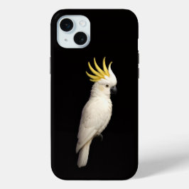 Black 4 Luxe, Crested Cockatoo iPhone 15 Miniケース