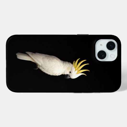 Black 4 Luxe, Crested Cockatoo Case-Mate iPhoneケース (裏面 (横))