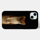 Black 4 Luxe, Elegant Weasel iphone 15 Plus case Case-Mate iPhoneケース (裏面 (横))