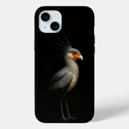 Black 4 Luxe, Exotic Secretarybird iPhone 15 Miniケース