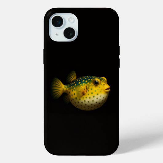 Black 4 Luxe, Exotic Yellow Putterfish Case-Mate iPhoneケース (裏面)