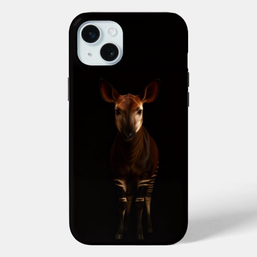Black 4 Luxe, Forest Okapi iPhone 15 Plus Case-Mate iPhoneケース (裏面)
