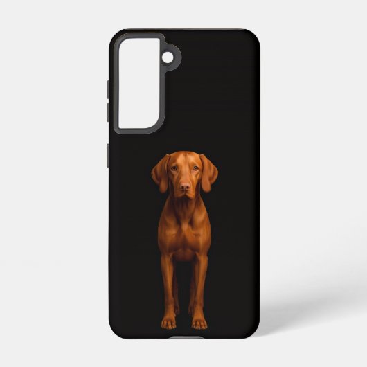 Black 4 Luxe Galaxy S21 Case, Agile Vizsla Dog Samsung Galaxyケース (裏面)