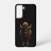 Black 4 Luxe Galaxy S21 Case, American Bison Samsung Galaxyケース (裏面)