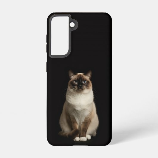 Black 4 Luxe  Galaxy S21 Case, Birmanese Cat Samsung Galaxyケース (裏面)