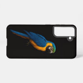 Black 4 Luxe Galaxy S21 Case, Blue Yellow Macaw Samsung Galaxyケース (裏面横)