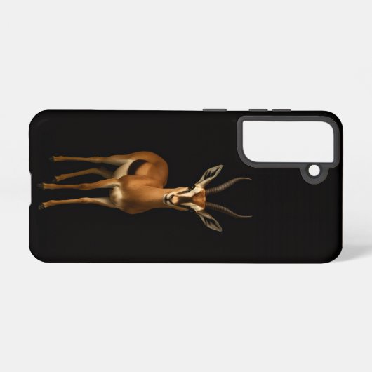 Black 4 Luxe  Galaxy S21 Case, Elegant Gazella Samsung Galaxyケース (裏面横)