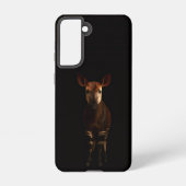 Black 4 Luxe  Galaxy S21 Case, Forest Okapi Samsung Galaxyケース (裏面)
