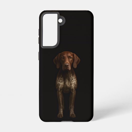 Black 4 Luxe Galaxy S21 Case, German Pointer Dog Samsung Galaxyケース (裏面)