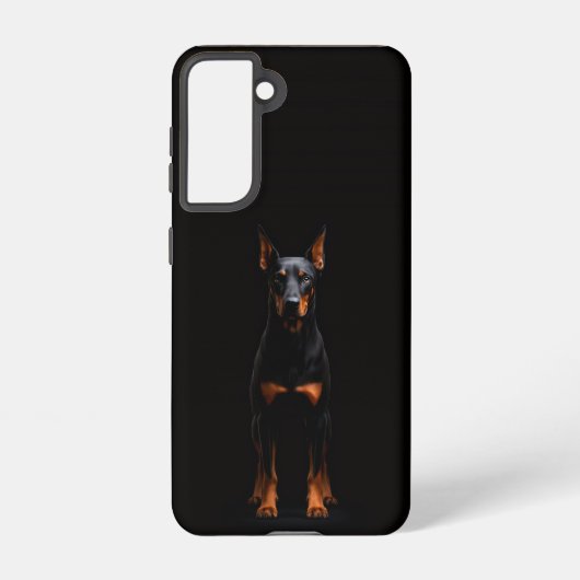 Black 4 Luxe  Galaxy S21 Case, Guardian Doberman Samsung Galaxyケース (裏面)