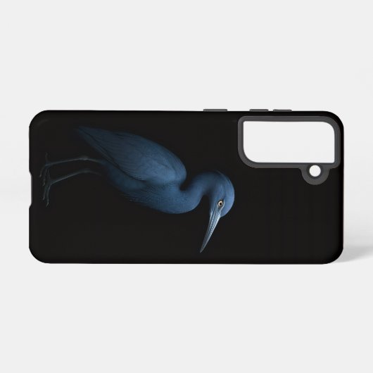 Black 4 Luxe  Galaxy S21 Case, Little Blue Heron Samsung Galaxyケース (裏面横)