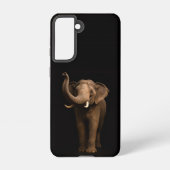 Black 4 Luxe  Galaxy S21 Case, Mighty Elephant Samsung Galaxyケース (裏面)