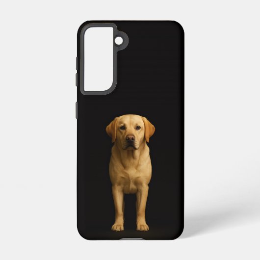 Black 4 Luxe  Galaxy S21 Case, Minimalist Labrador Samsung Galaxyケース (裏面)