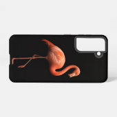 Black 4 Luxe Galaxy S21 Case, Pink Flamingo Samsung Galaxyケース (裏面横)