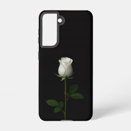 Black 4 Luxe  Galaxy S21 Case, Pure White Rose Samsung Galaxy S21ケース