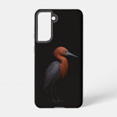 Black 4 Luxe Galaxy S21 Case, Reddish Egret Samsung Galaxyケース (裏面)