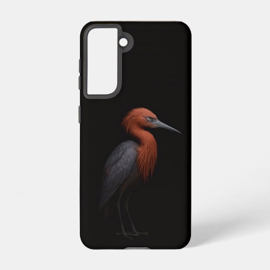 Black 4 Luxe  Galaxy S21 Case, Reddish Egret Samsung Galaxyケース (裏面)