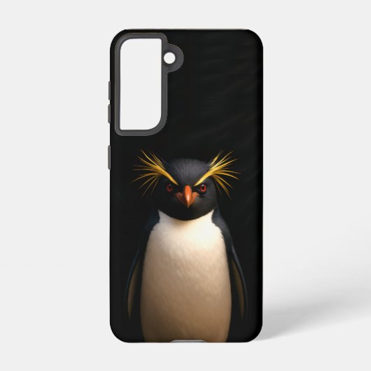 Black 4 Luxe Galaxy S21 Case, Rockhopper Penguin Samsung Galaxyケース (裏面)