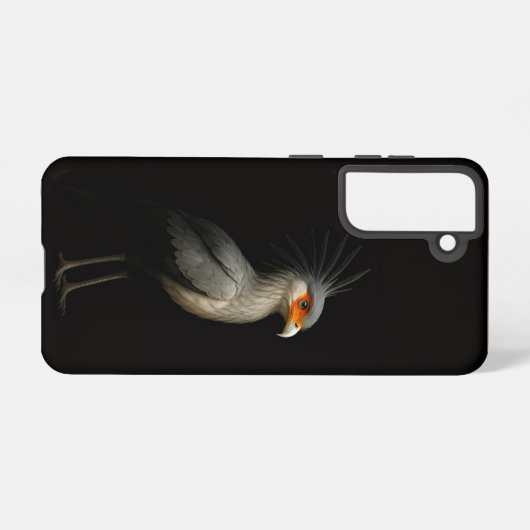 Black 4 Luxe  Galaxy S21 Case, Secretarybird Samsung Galaxyケース (裏面横)