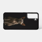 Black 4 Luxe Galaxy S21 Case, Sphynx Cat Samsung Galaxyケース (裏面横)