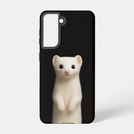 Black 4 Luxe Galaxy S21 Case, Stylish Ermine Samsung Galaxyケース (裏面)