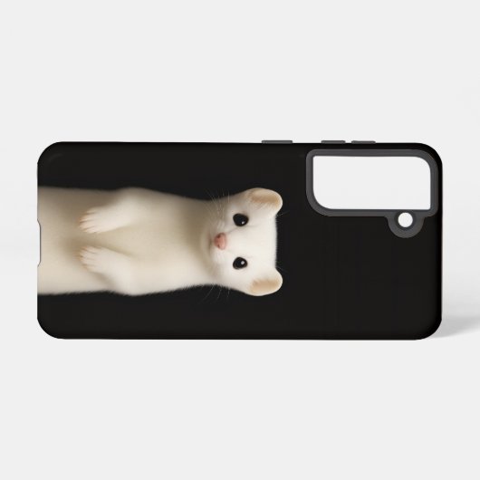 Black 4 Luxe  Galaxy S21 Case, Stylish Ermine Samsung Galaxyケース (裏面横)