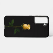 Black 4 Luxe  Galaxy S21 Case, Sunlit Yellow Rose Samsung Galaxyケース (裏面横)
