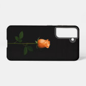Black 4 Luxe  Galaxy S21 Case, Sunset Orange Rose Samsung Galaxyケース (裏面横)