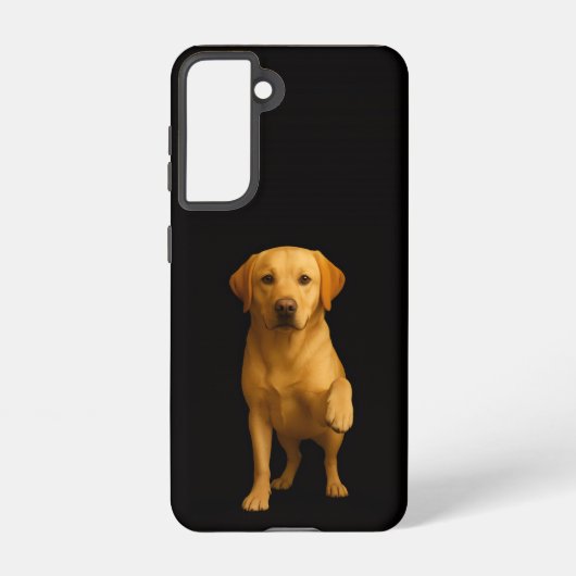 Black 4 Luxe  Galaxy S21 Case, Tender Labrador Samsung Galaxyケース (裏面)
