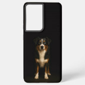 Black 4 Luxe Galaxy S21 Plus, Aussie Shepherd Samsung Galaxyケース (裏面)