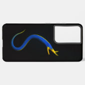 Black 4 Luxe Galaxy S21 Plus, Blue Ribbon Eel Samsung Galaxyケース (裏面横)