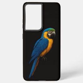 Black 4 Luxe Galaxy S21 Plus, Blue Yellow Macaw Samsung Galaxy S21+ケース
