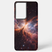 Black 4 Luxe Galaxy S21 Plus, Butterfly Nebula Samsung Galaxyケース (裏面)