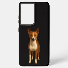 Black 4 Luxe Galaxy S21 Plus, Classy Basenji Dog Samsung Galaxy S21+ケース