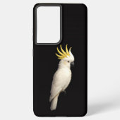 Black 4 Luxe Galaxy S21 Plus, Crested Cockatoo Samsung Galaxyケース (裏面)