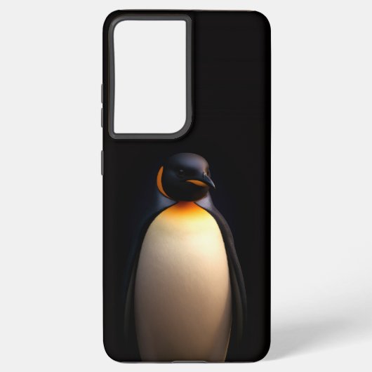 Black 4 Luxe Galaxy S21 Plus, Emperor Penguin Samsung Galaxyケース (裏面)