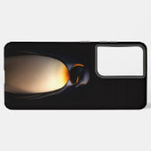 Black 4 Luxe Galaxy S21 Plus, Emperor Penguin Samsung Galaxyケース (裏面横)