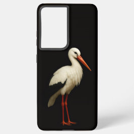 Black 4 Luxe Galaxy S21 Plus, Graceful Stork Samsung Galaxy S21+ケース