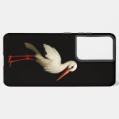 Black 4 Luxe Galaxy S21 Plus, Graceful Stork Samsung Galaxyケース (裏面横)
