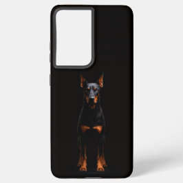 Black 4 Luxe Galaxy S21 Plus, Guardian Doberman Samsung Galaxy S21+ケース