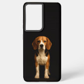 Black 4 Luxe Galaxy S21 Plus, Kind Beagle Samsung Galaxyケース (裏面)