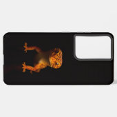 Black 4 Luxe Galaxy S21 Plus, Leopard Gecko Samsung Galaxyケース (裏面横)