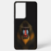Black 4 Luxe Galaxy S21 Plus, Mandrill Monkey Samsung Galaxyケース (裏面)