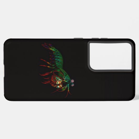 Black 4 Luxe Galaxy S21 Plus, Mantis Shrimp Samsung Galaxyケース (裏面横)