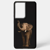 Black 4 Luxe Galaxy S21 Plus, Mighty Elephant Samsung Galaxyケース (裏面)