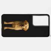 Black 4 Luxe Galaxy S21 Plus, Minimalist Labrador Samsung Galaxyケース (裏面横)